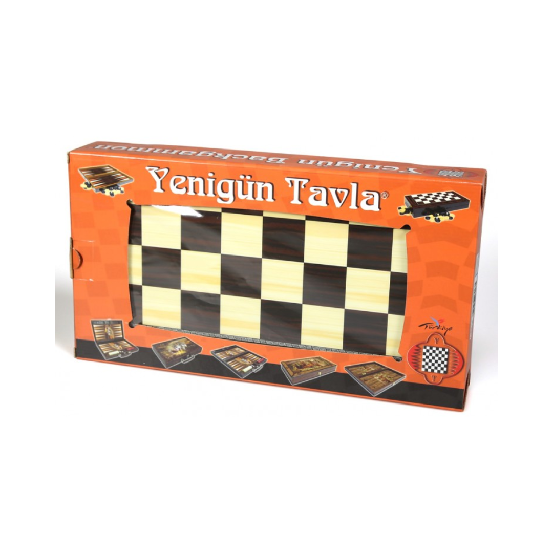 Yenigun Tavla 15" Folding Backgammon/Checker Set The Game Capital
